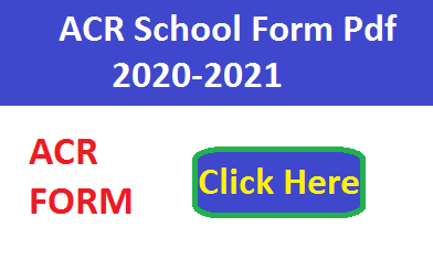 ACR School Form Pdf 2023
